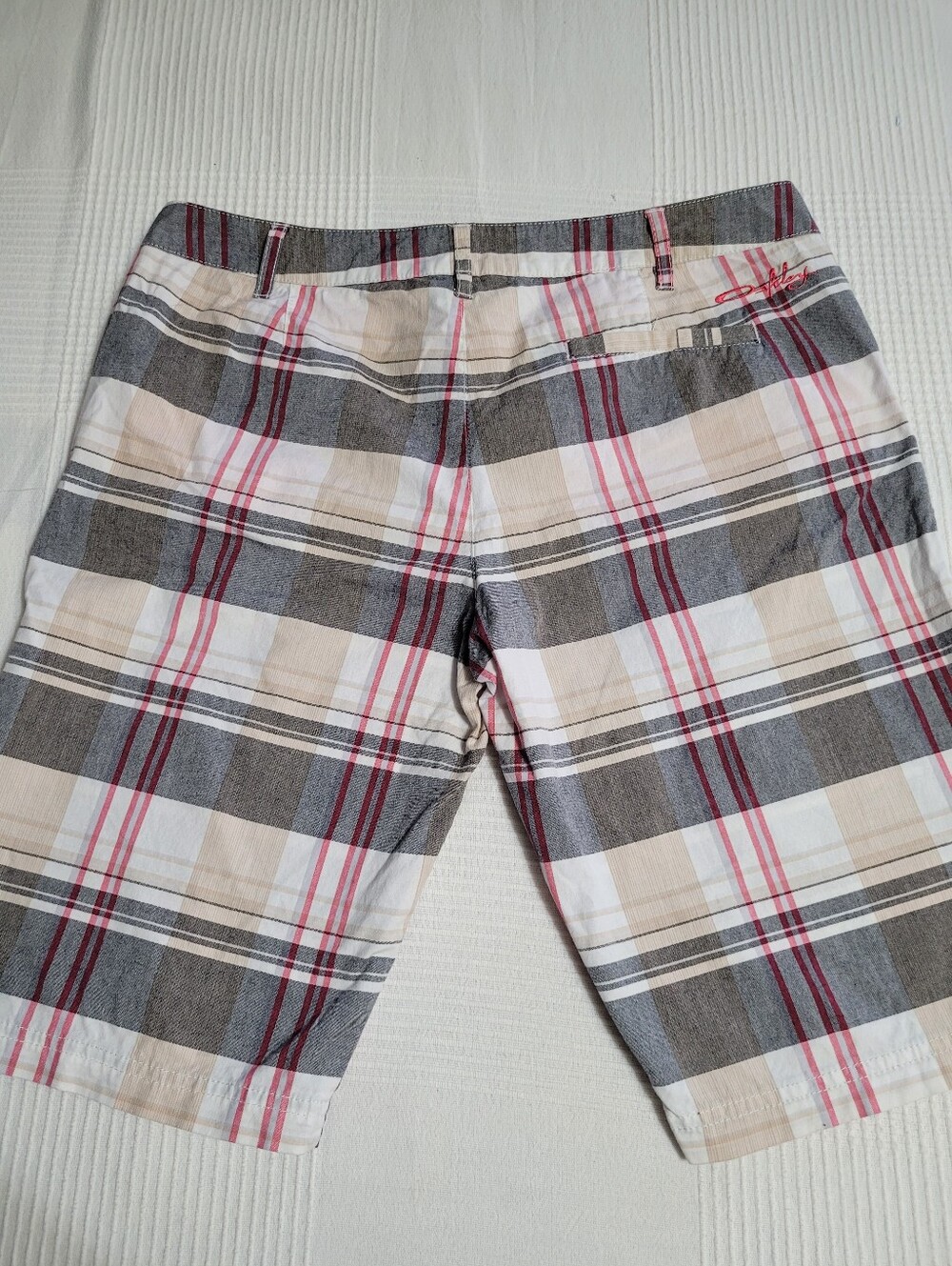 Vintage Oakley Mad Scientist Skull Plaid Shorts Men - Size 30 - Picture 8 of 13